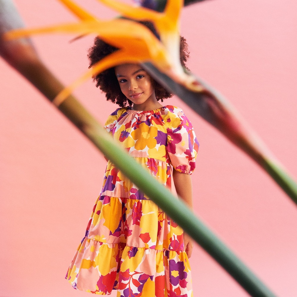 Il Gufo Multicolor Floral Dress